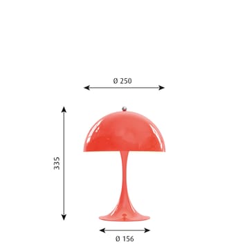 Lámpara de mesa Panthella MINI - Coral - Louis Poulsen