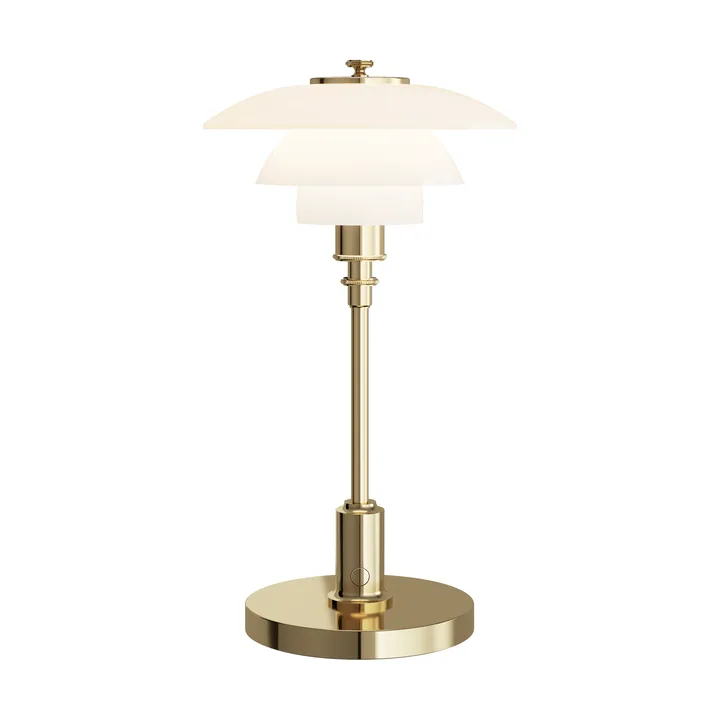 Lámpara de mesa PH 1/1 portátil - Chapado en latón - Louis Poulsen