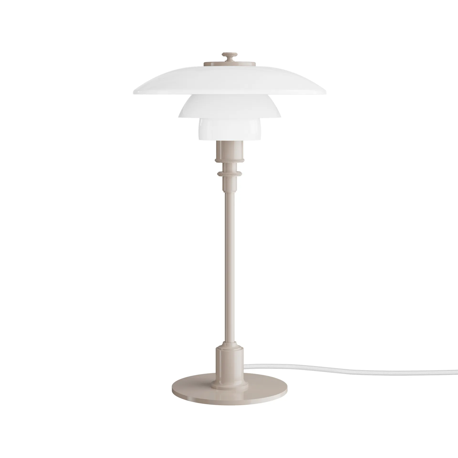 Lámpara de mesa PH 2/1, beige brillante Louis Poulsen