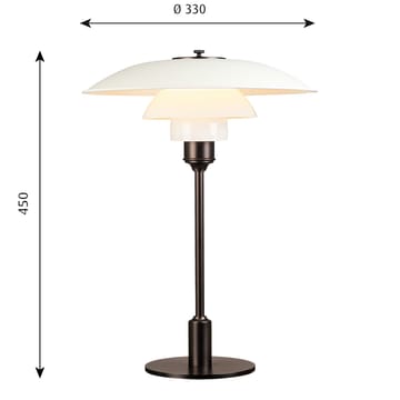 Lámpara de mesa PH 3½-2½ - Blanco - Louis Poulsen