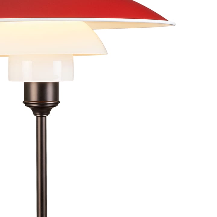 Lámpara de mesa PH 3½-2½, Rojo Louis Poulsen