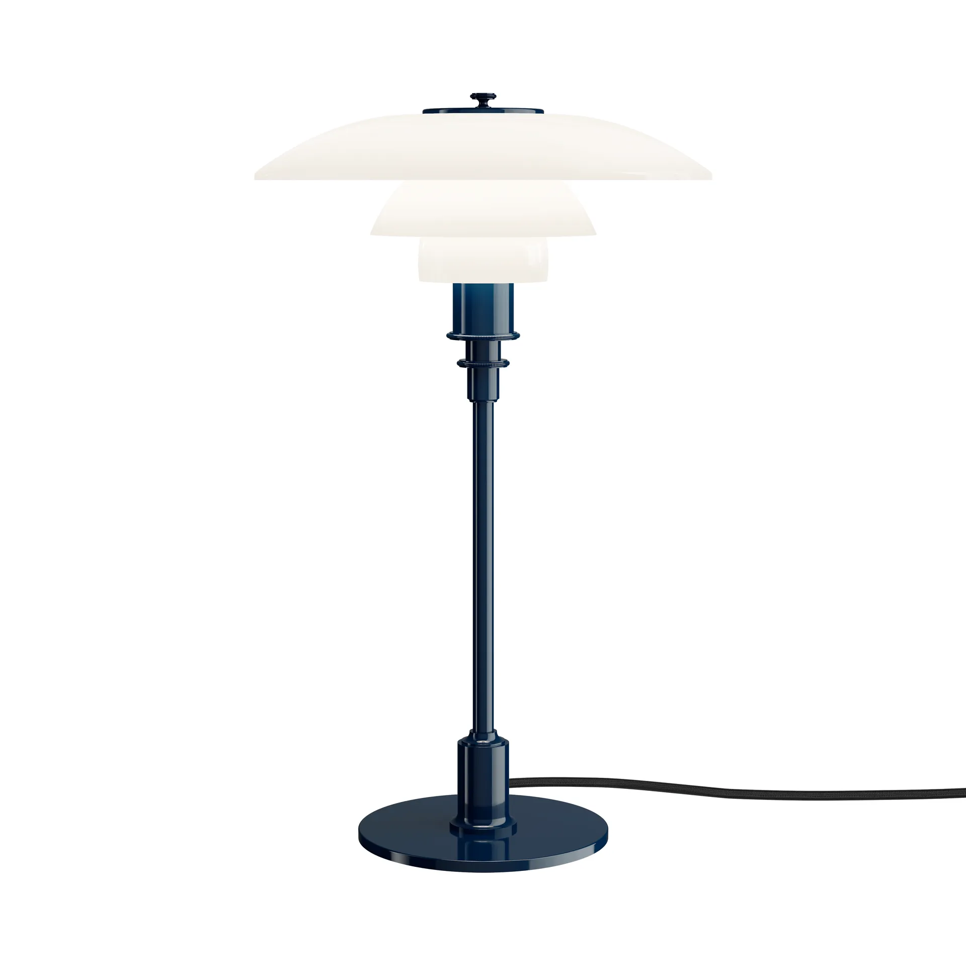 Lámpara de mesa PH 3/2, azul intenso brillante Louis Poulsen