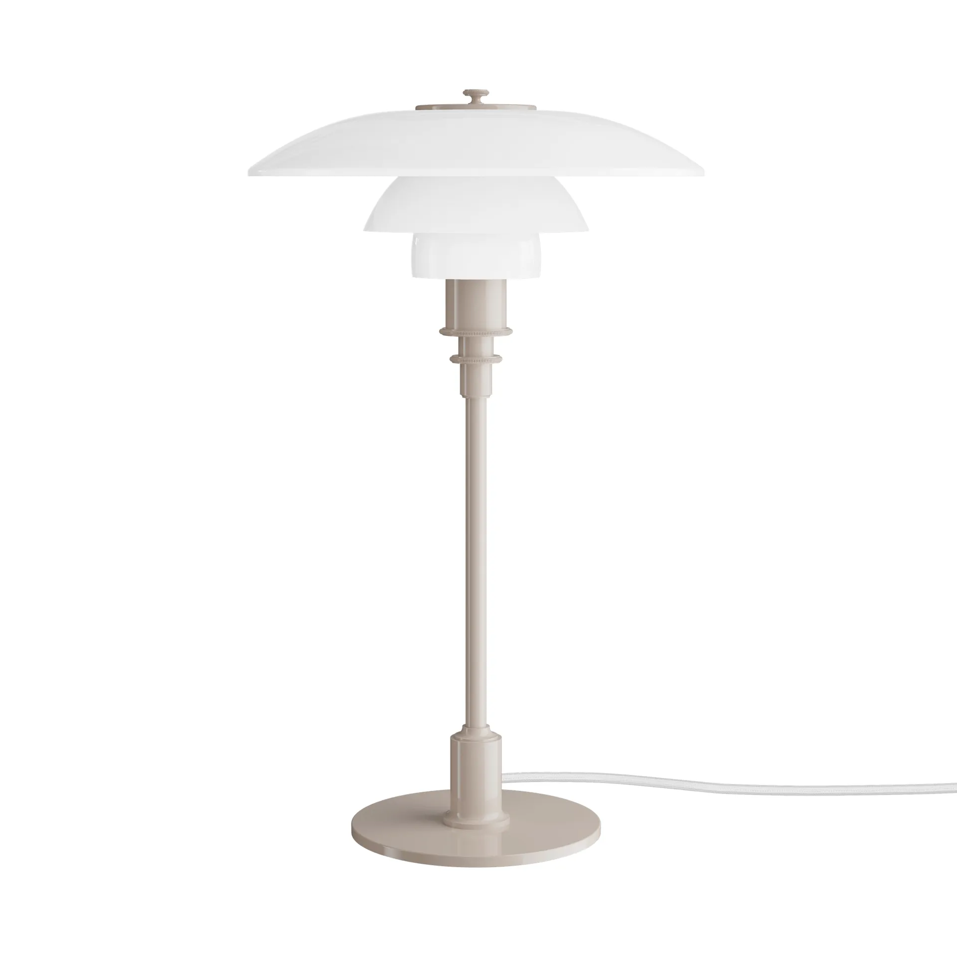 Lámpara de mesa PH 3/2, beige brillante Louis Poulsen