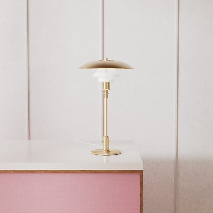 Lámpara de mesa PH 3/2 Limited Edition, Latón-vidrio opal Louis Poulsen