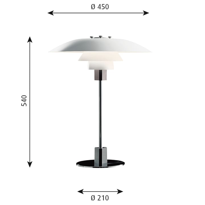 Lámpara de mesa PH 4/3 - Blanco - Louis Poulsen