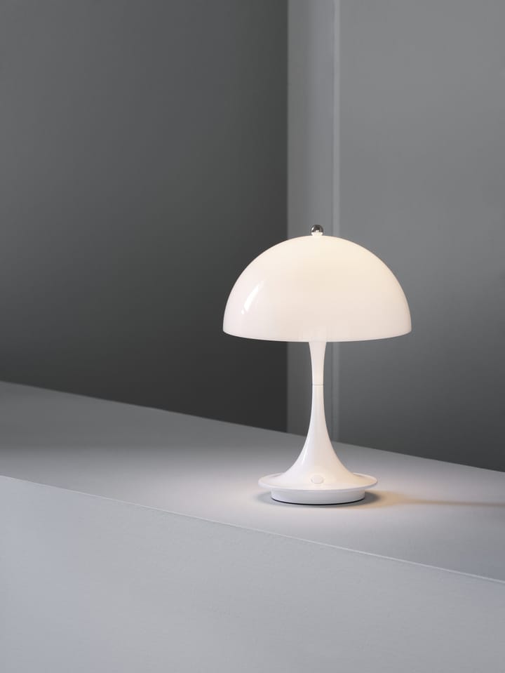 Lámpara de mesa portátil Panthella 160, Vidrio opalino Louis Poulsen