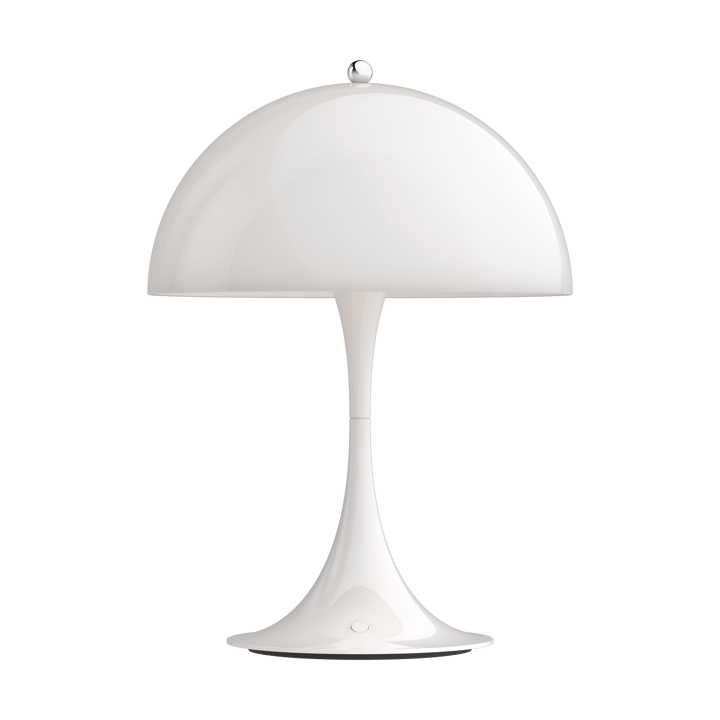 Lámpara de mesa portátil Panthella 250, Acrílico opal blanco Louis Poulsen
