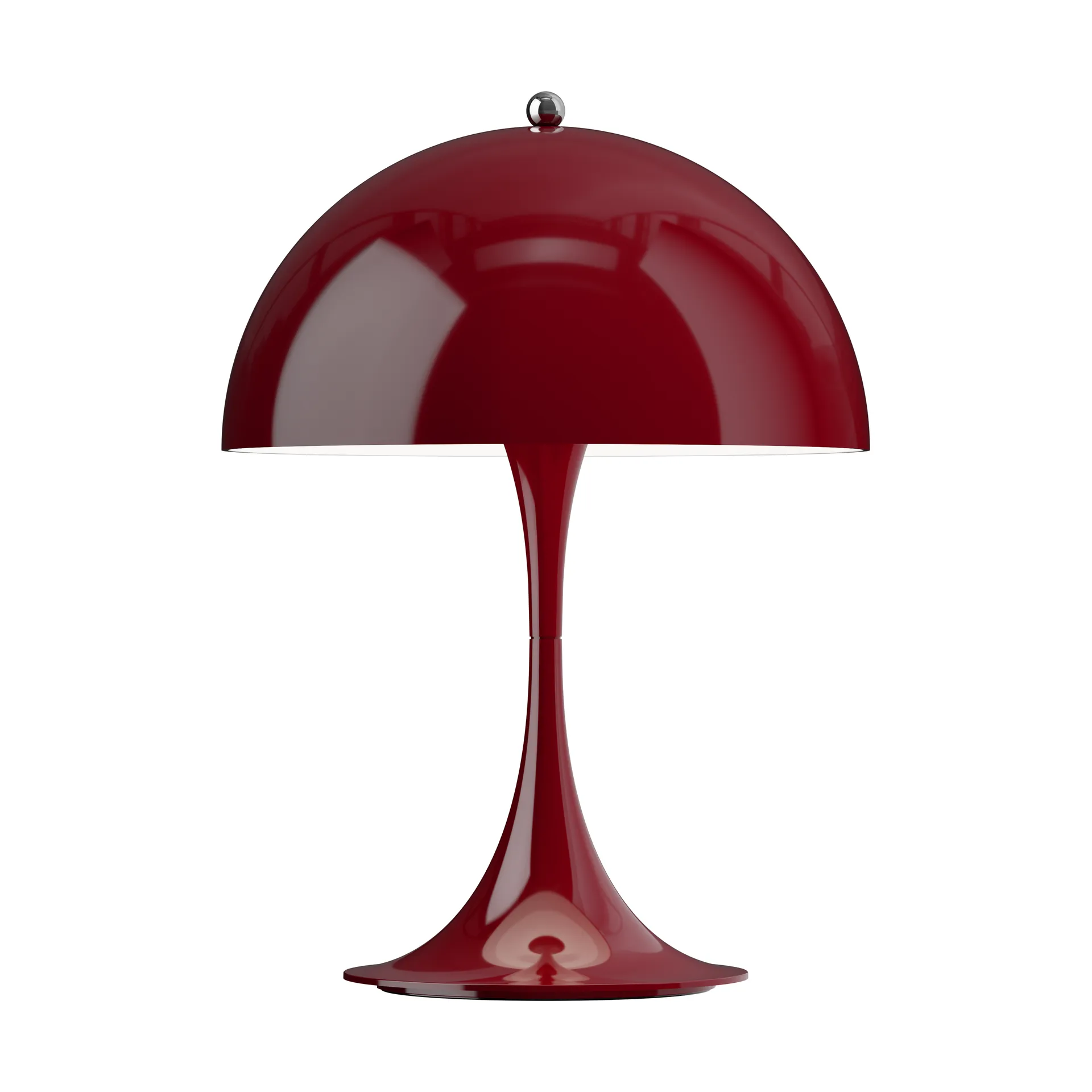 Lámpara de mesa portátil Panthella 250 V3, Opaque burgundy Louis Poulsen