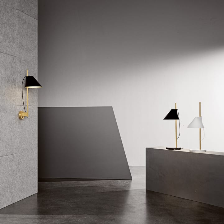 Lámpara de mesa Yuh, Negro-latón Louis Poulsen