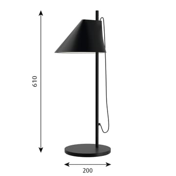 Lámpara de mesa Yuh - Negro - Louis Poulsen