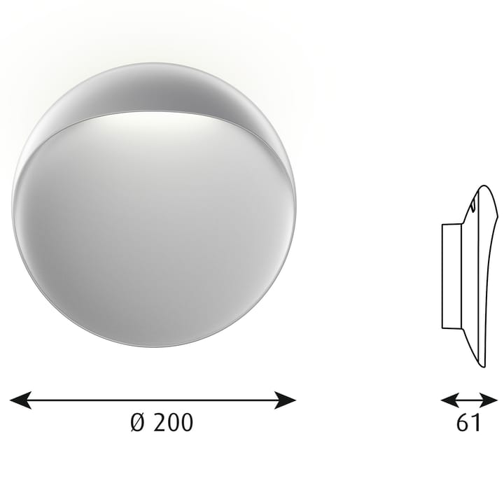 Lámpara de pared Flindt Ø20 cm, Aluminio Louis Poulsen