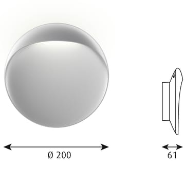 Lámpara de pared Flindt Ø20 cm - Aluminio - Louis Poulsen