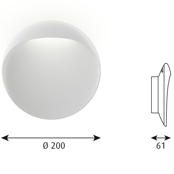 Lámpara de pared Flindt Ø20 cm, Blanco Louis Poulsen