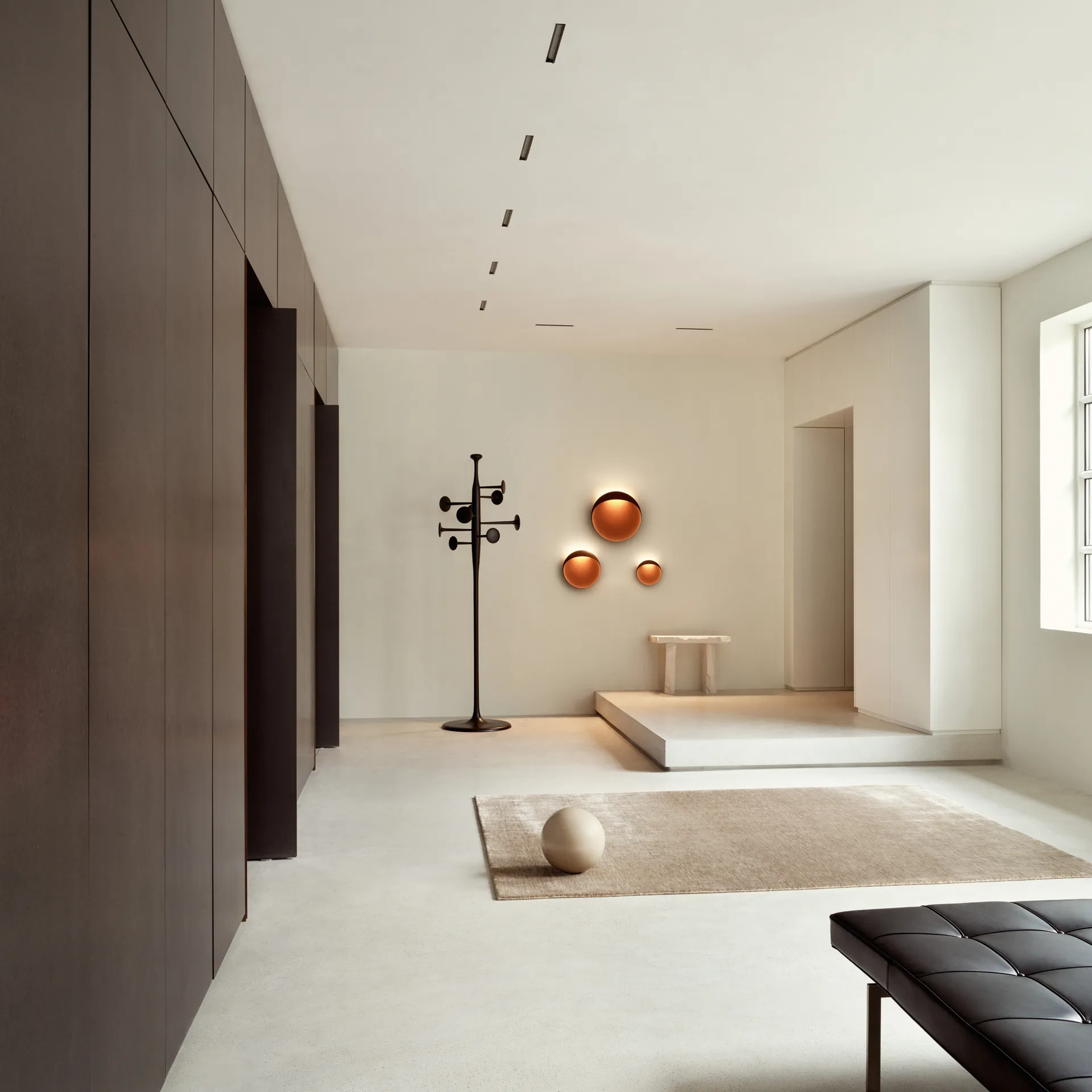 Lámpara de pared Flindt Ø20 cm, Corten Louis Poulsen