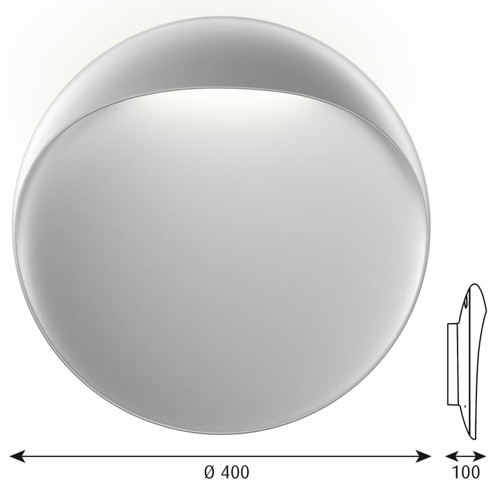 Lámpara de pared Flindt Ø40 cm, Aluminio Louis Poulsen