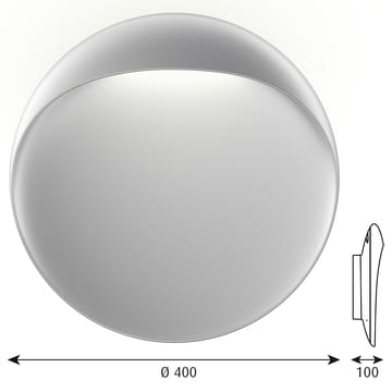 Lámpara de pared Flindt Ø40 cm - Aluminio - Louis Poulsen