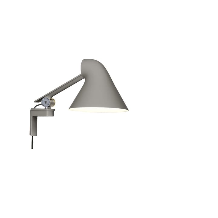 Lámpara de pared NJP - Gris claro, brazo corto, LED, 3000k - Louis Poulsen