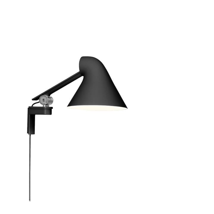 Lámpara de pared NJP - Negro, brazo corto, LED, 3000k - Louis Poulsen