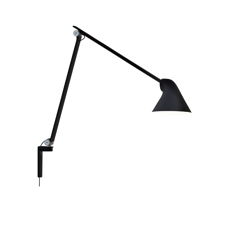 Lámpara de pared NJP - Negro, brazo largo, LED, 3000k - Louis Poulsen