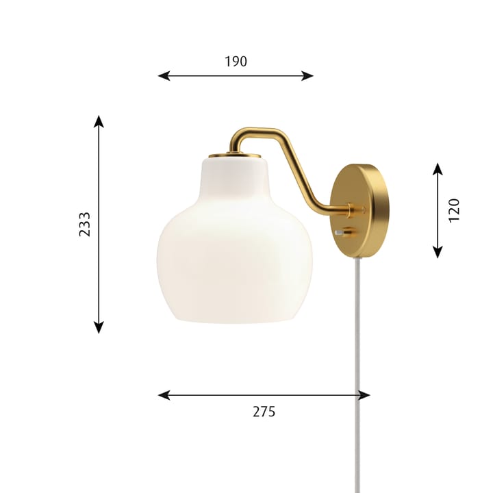 Lámpara de pared VL Ring Crown, 1 Louis Poulsen
