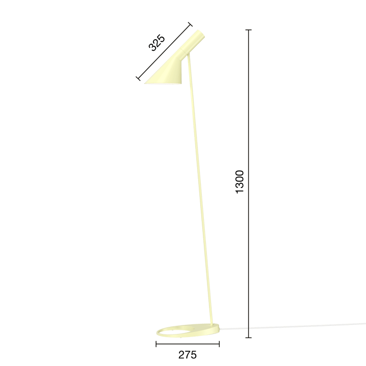 Lámpara de pie AJ - Soft lemon - Louis Poulsen