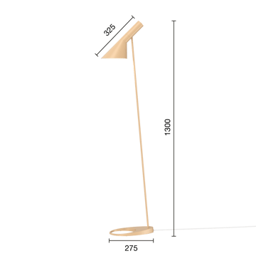 Lámpara de pie AJ - Warm sand - Louis Poulsen