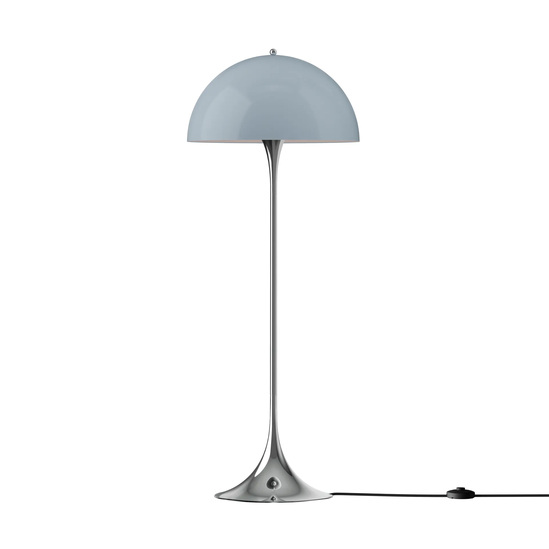 Lámpara de pie Panthella 500, Original opal blue grey Louis Poulsen