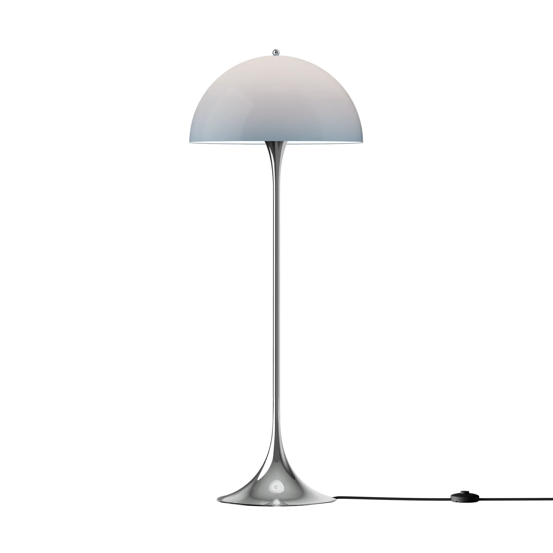 Lámpara de pie Panthella 500, Original opal blue grey Louis Poulsen