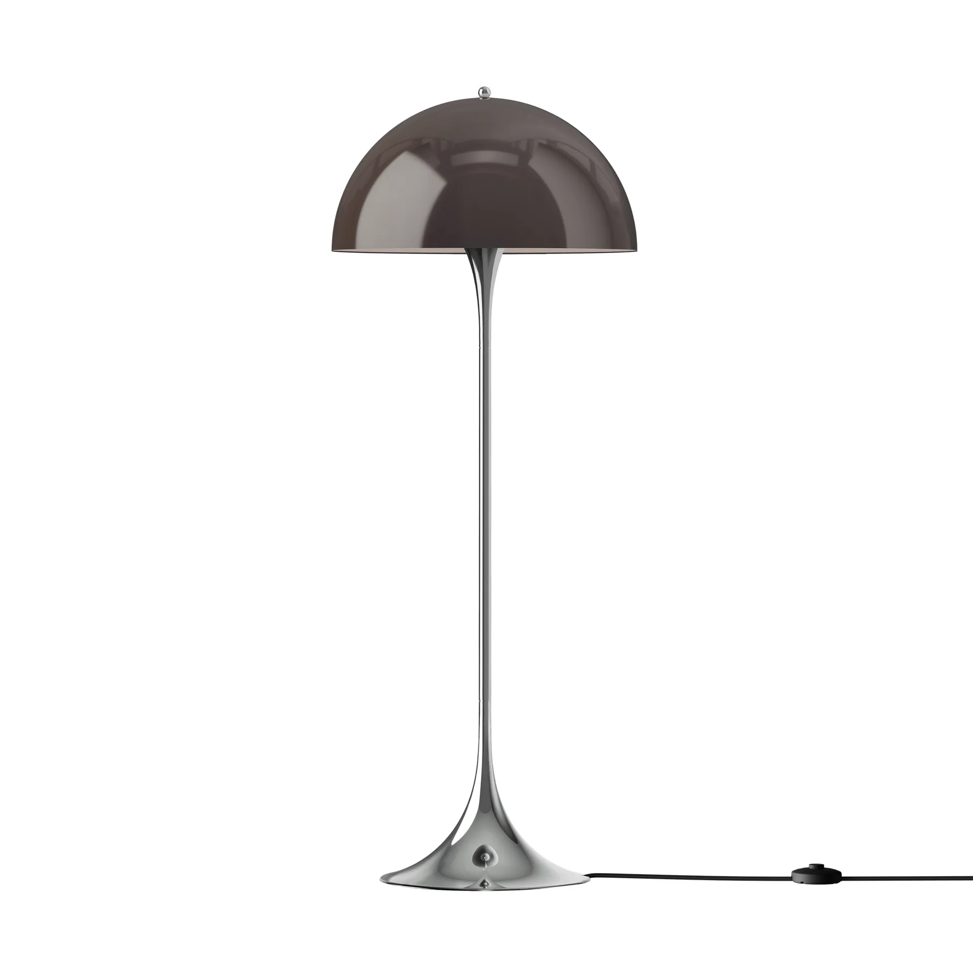 Lámpara de pie Panthella 500, Original opal brown Louis Poulsen