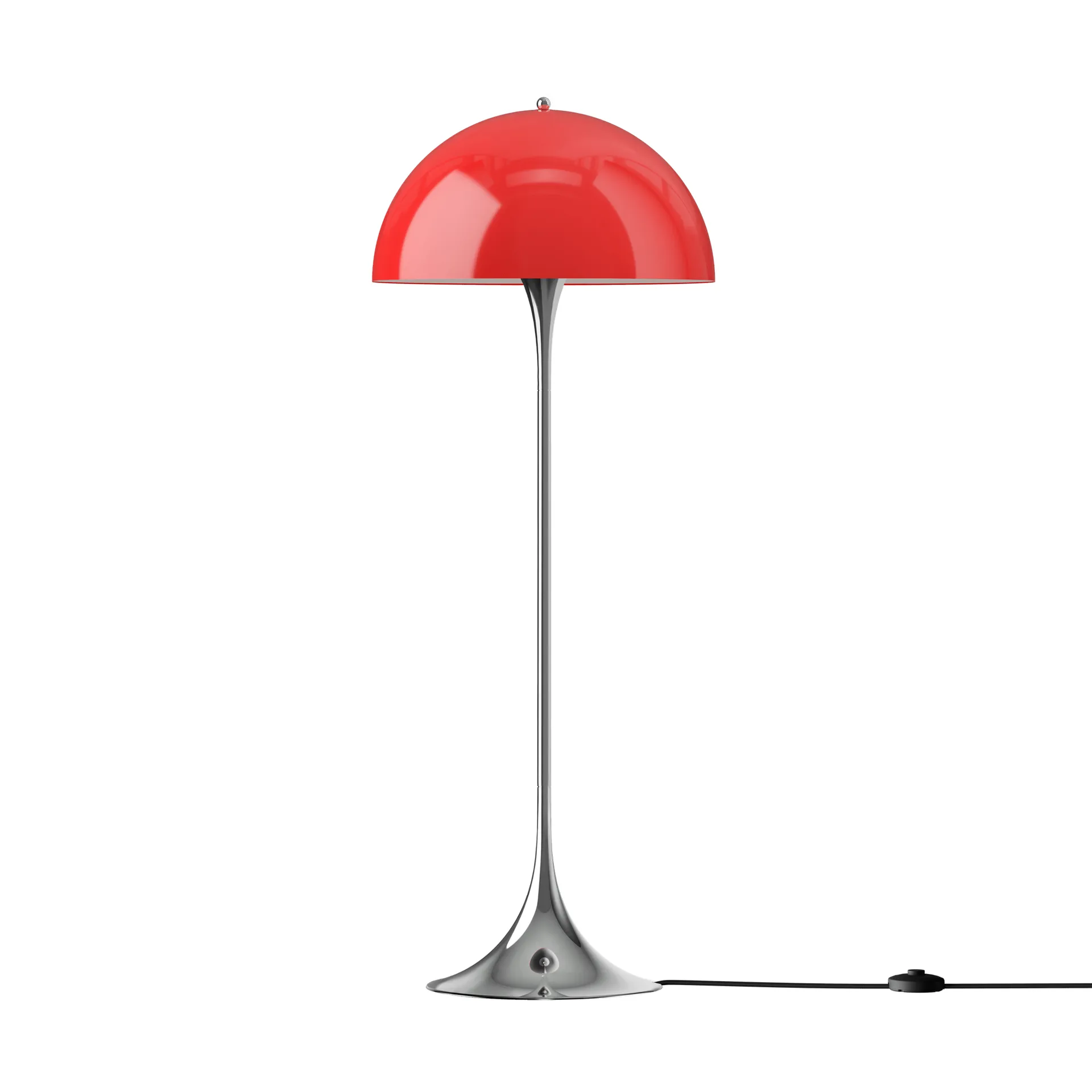 Lámpara de pie Panthella 500, Original opal red Louis Poulsen