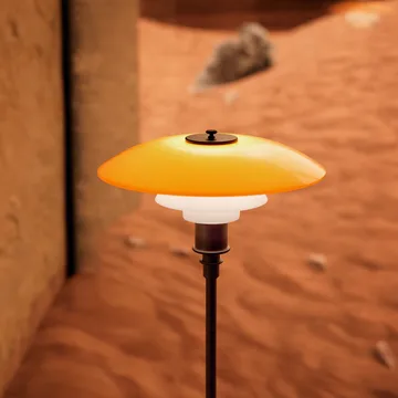 Lámpara de pie PH 3½-2½ Centenary Edition - Ámbar-opal white - Louis Poulsen