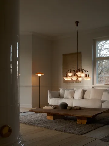 Lámpara de pie PH 3½-2½ Centenary Edition - Ámbar-opal white - Louis Poulsen