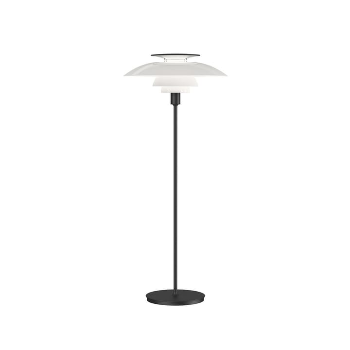 Lámpara de pie PH 80 regulable - Negro-acrílico opal blanco - Louis Poulsen