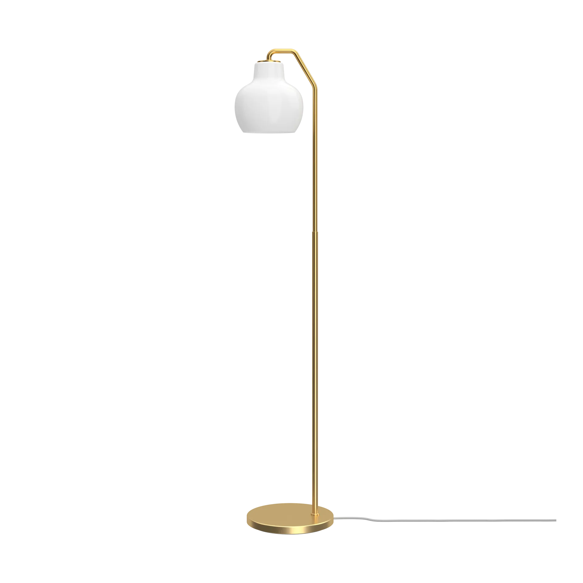 Lámpara de pie VL Ring Crown, Latón-opalglas Louis Poulsen