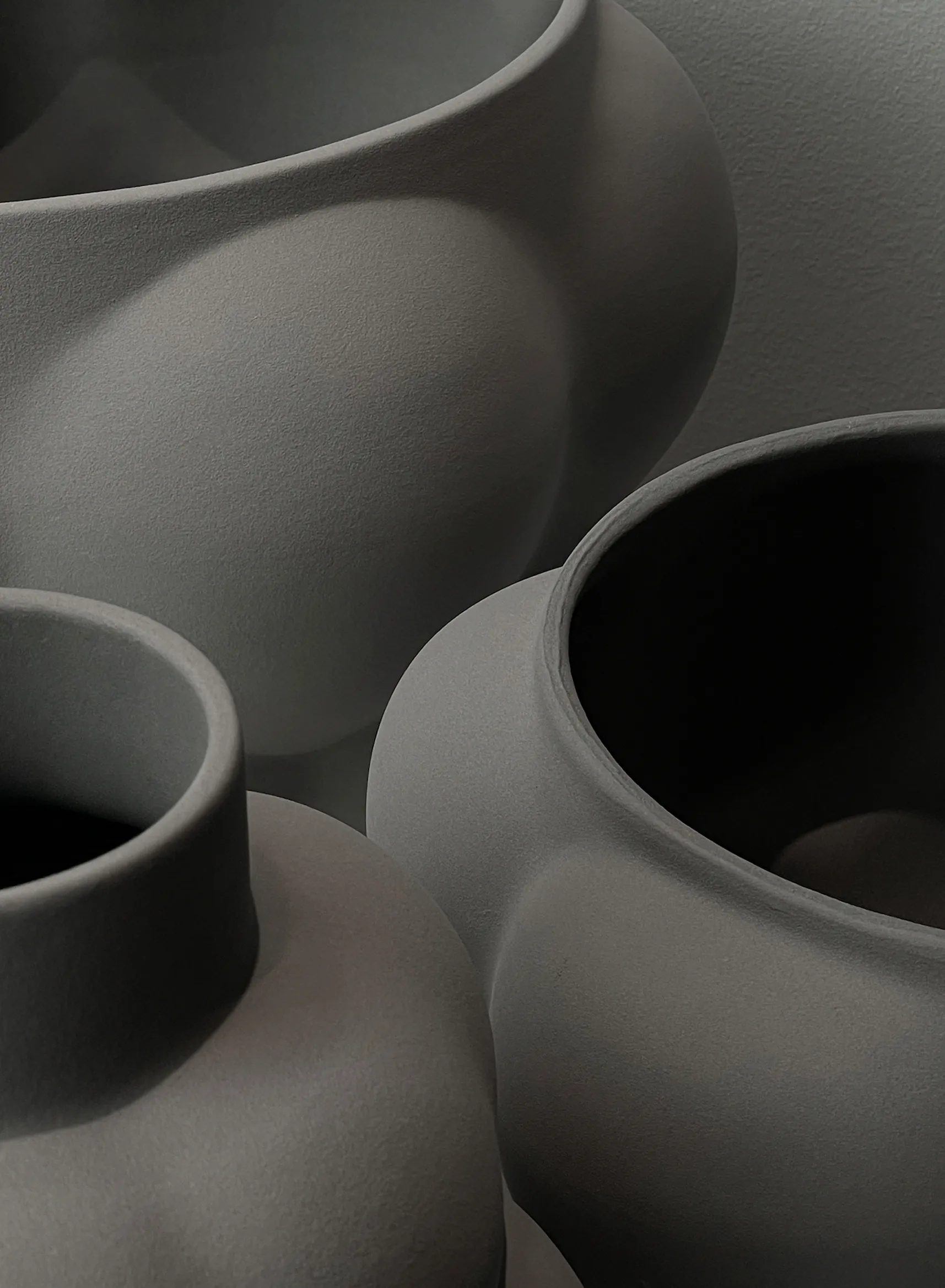 Bol-Maceta Balloon 05 h24 cm Ø32 cm, Sanded Grey Louise Roe