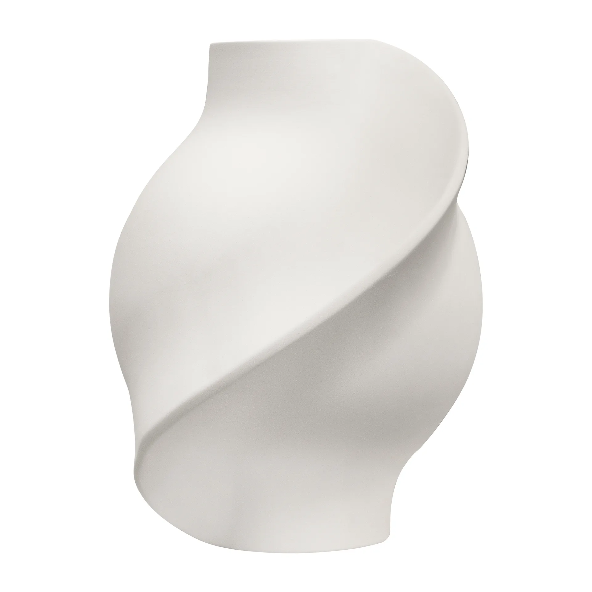 Jarrón Pirout 02 42 cm, Raw White Louise Roe