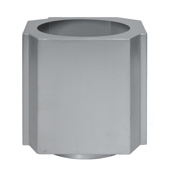 Maceta Funki XL 70 cm - Brushed Aluminium - Louise Roe