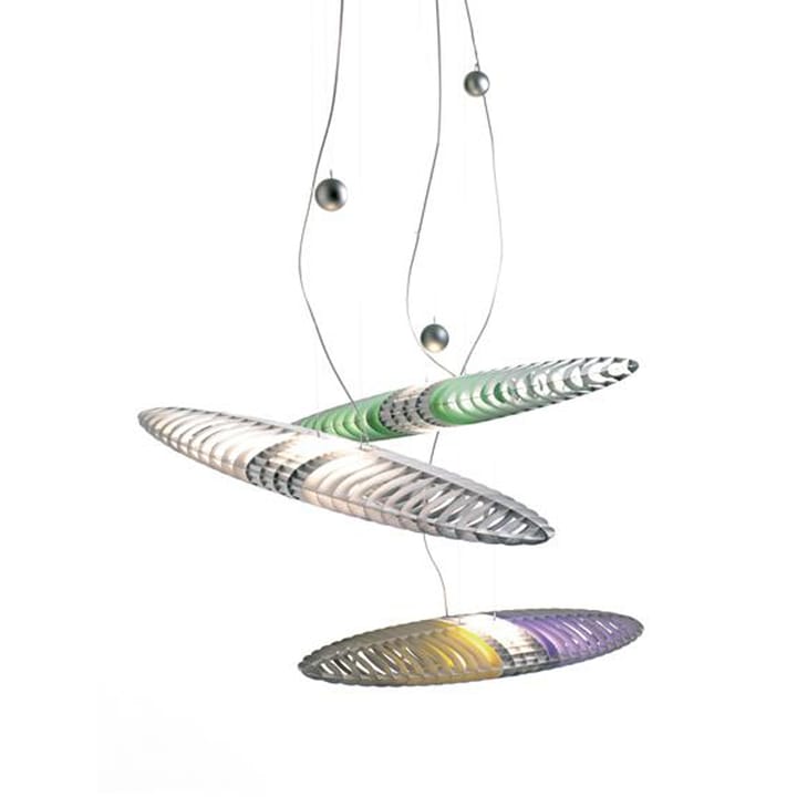 Lámpara colgante Titania D17, Aluminium-filtros de luz reemplazables Luceplan