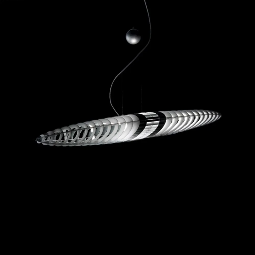 Lámpara colgante Titania D17, Aluminium-filtros de luz reemplazables Luceplan