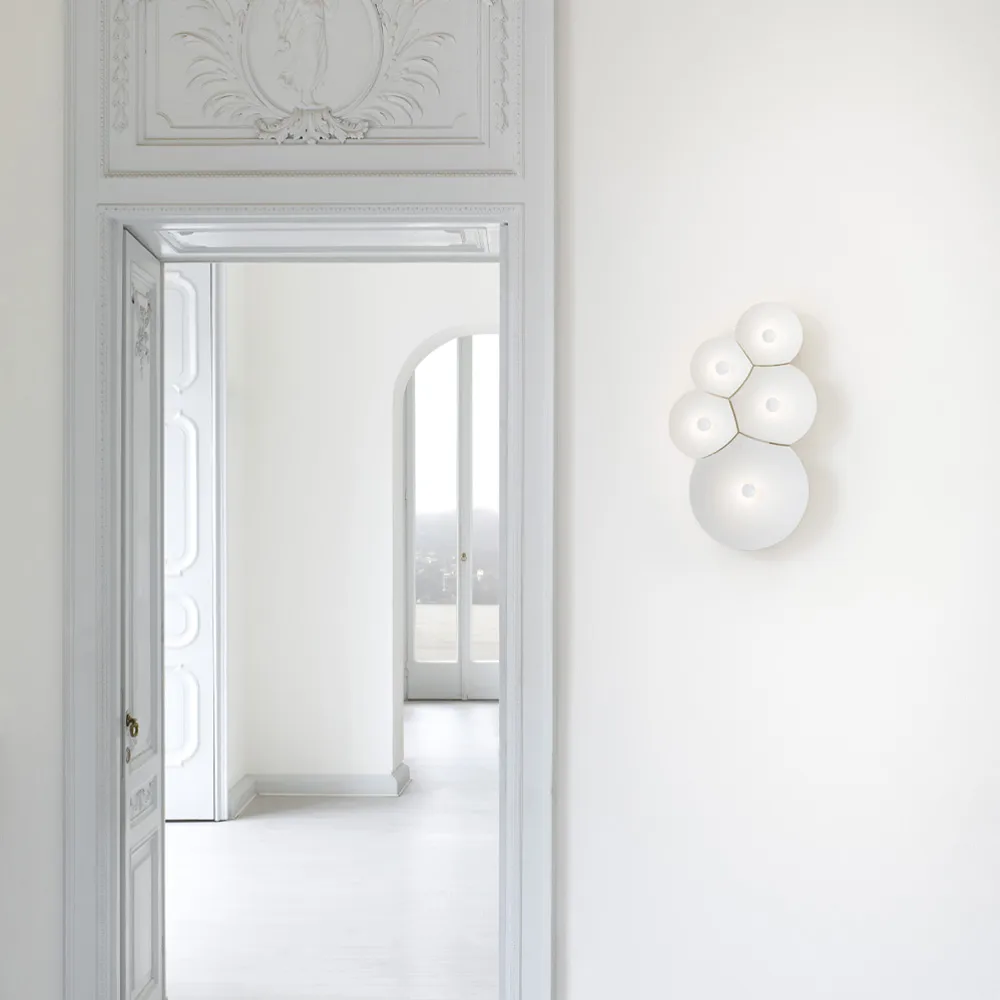 Lámpara de pared BulBullia, Blanco Luceplan