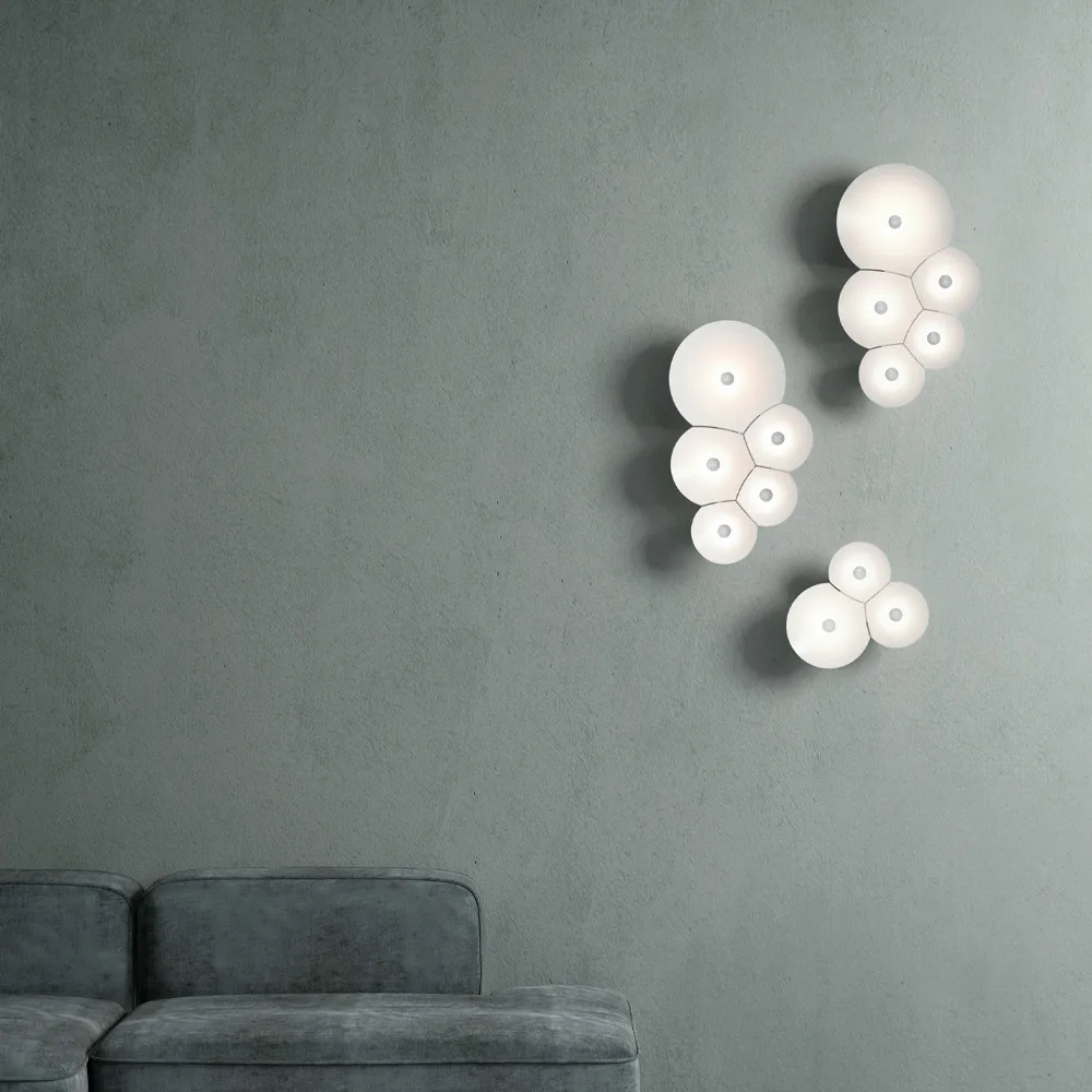 Lámpara de pared BulBullia, Blanco Luceplan