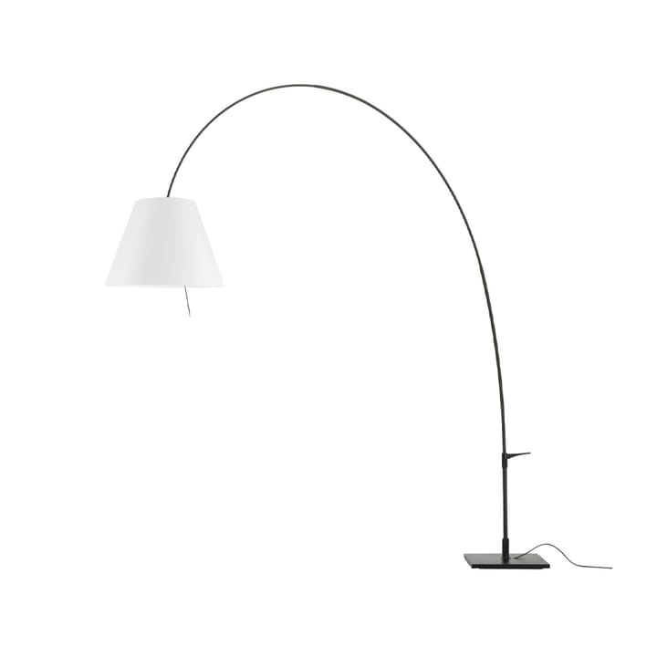 Lámpara de pie Lady Costanza D13E d - Pantalla blanca-base lacada en negro - Luceplan