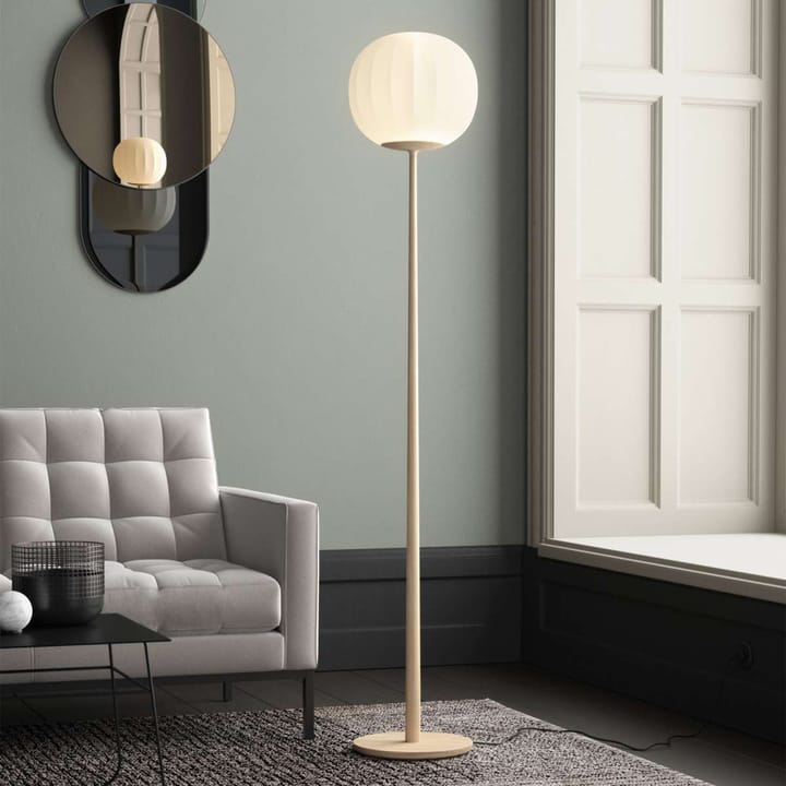 Lámpara de pie Lita, Ø42 cm, base fresno Luceplan