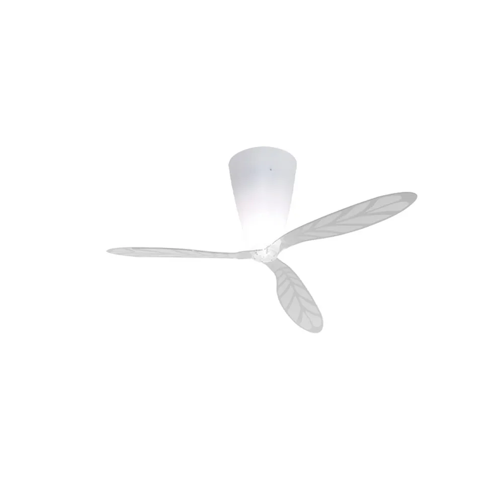 Lámpara de techo Blow, Transparent, hojas estampadas Luceplan