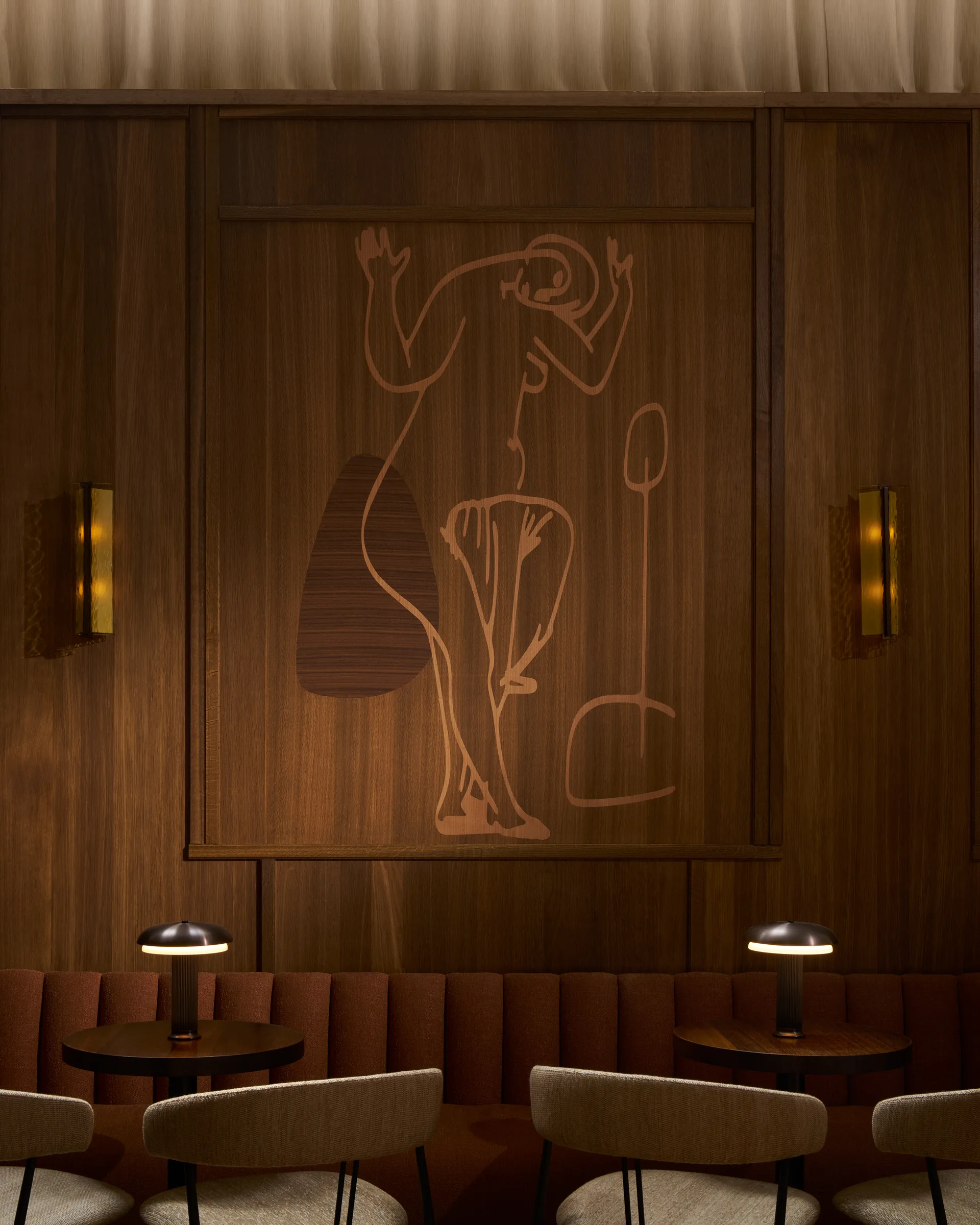 Aplique de pared Ryff, Bronce LYFA