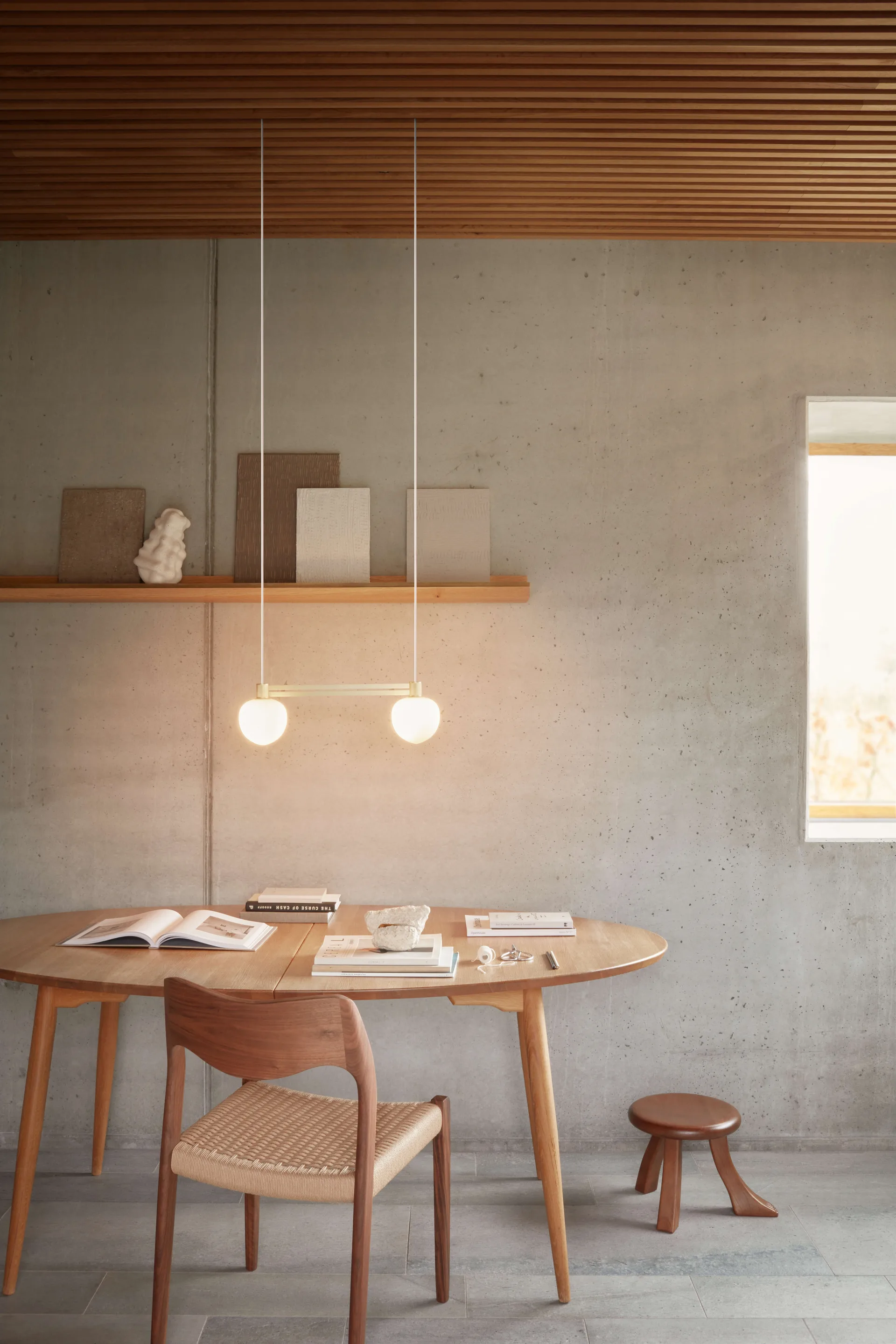 Lámpara colgante Memoir II Side By Side 120, Brass LYFA