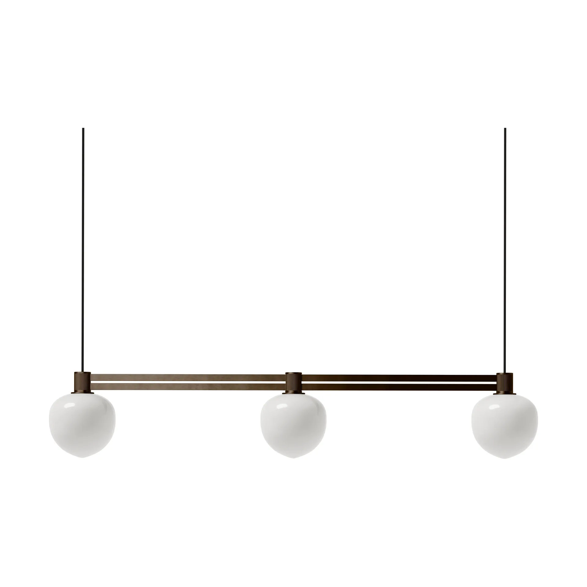 Lámpara colgante Memoir III Side By Side 120, Bronce LYFA