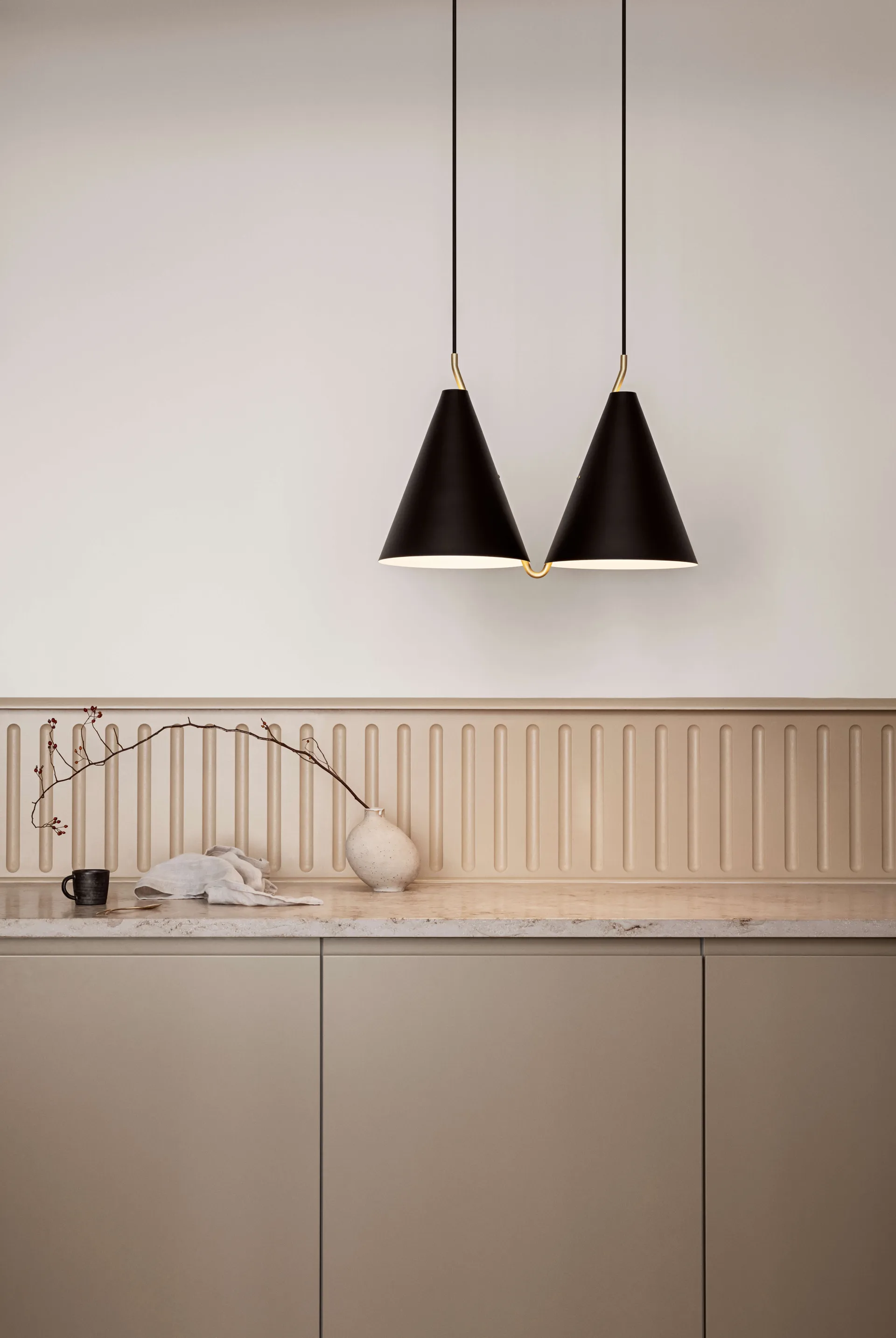 Lámpara colgante Mosaik II Side by Side 250, Black LYFA