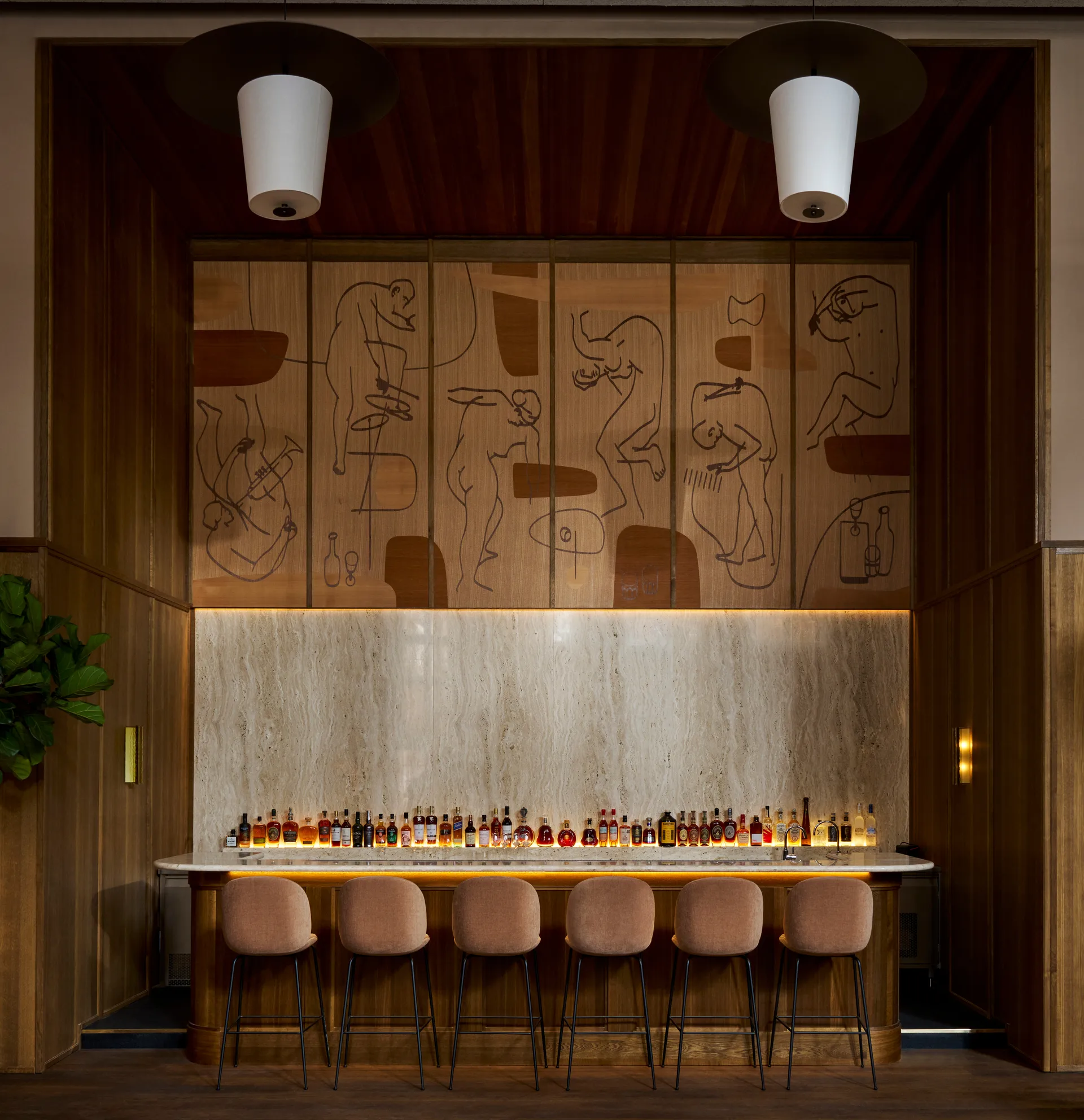 Lámpara colgante Toton 1000, Bronce LYFA