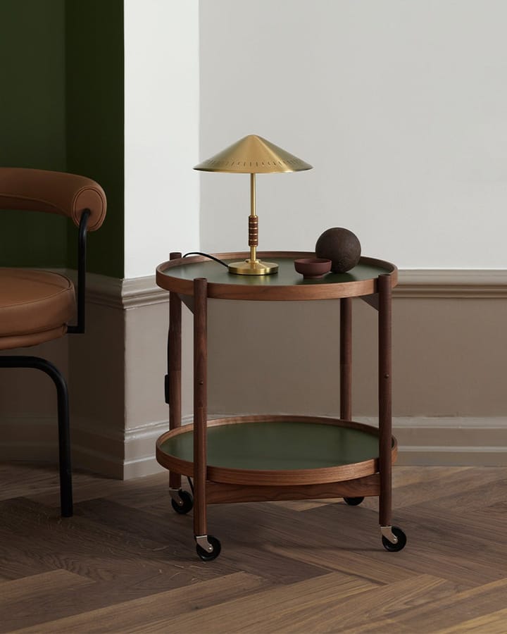 Lámpara de mesa Governor 250, Brass-walnut LYFA